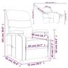 VidaXL Fauteuil de massage Gris foncé Tissu 321227