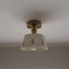 Retro Japanese Brass Glazed Ceramic Pendant Light for Bedroom, Dining, Bar, or Bay Window