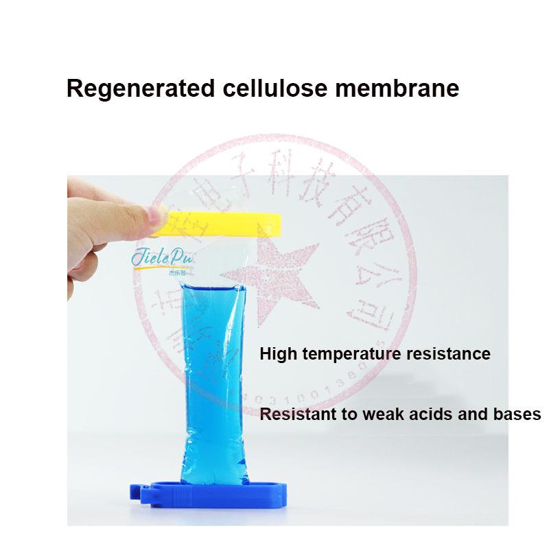 1 metr/5 metrů laboratorní MW10000 Dialyzační sáček z regenerované celulózy MD25/34/44/55/77 mm