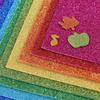 10Pcs/bag 2MM Thick A4 with Powder Sheet Material Glitter Bright Sponge Paper Foam Paper Kindergarten DIY Handmade