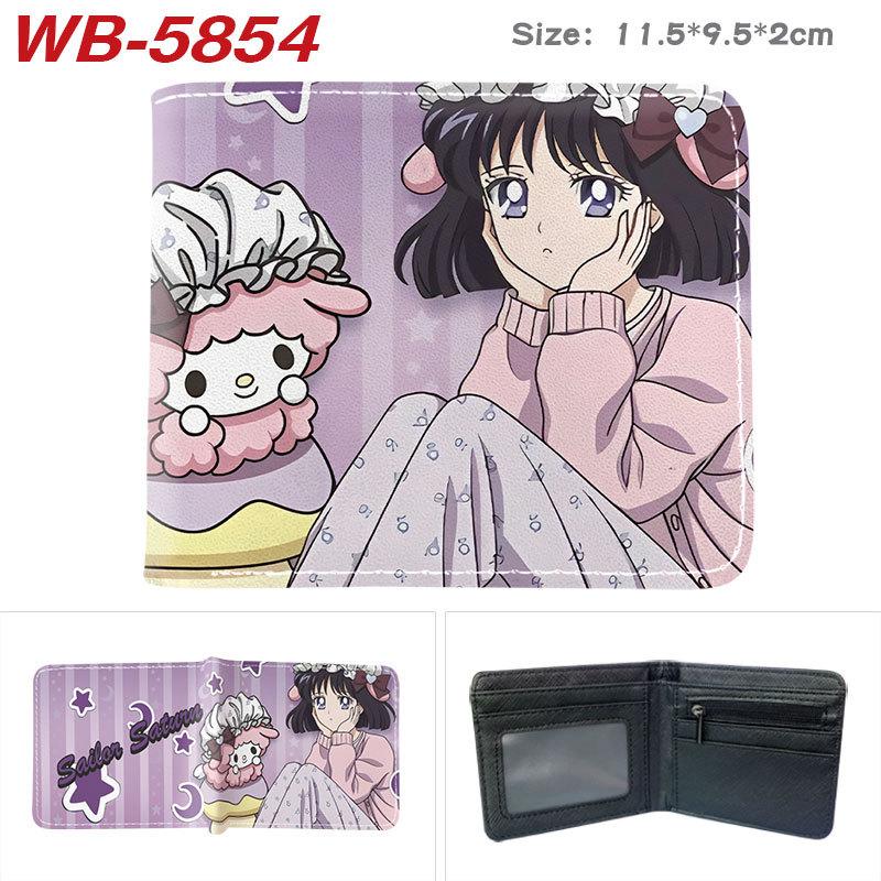 Sailor Moon Wallet Summer New Cartoon Print Bifold Cute Short Purse for Teens Students Boys Girls