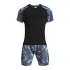 Men's Quick-Dry Summer Sports Set: Elastic T-Shirt & Breathable Vest for Outdoor Fitness and Running