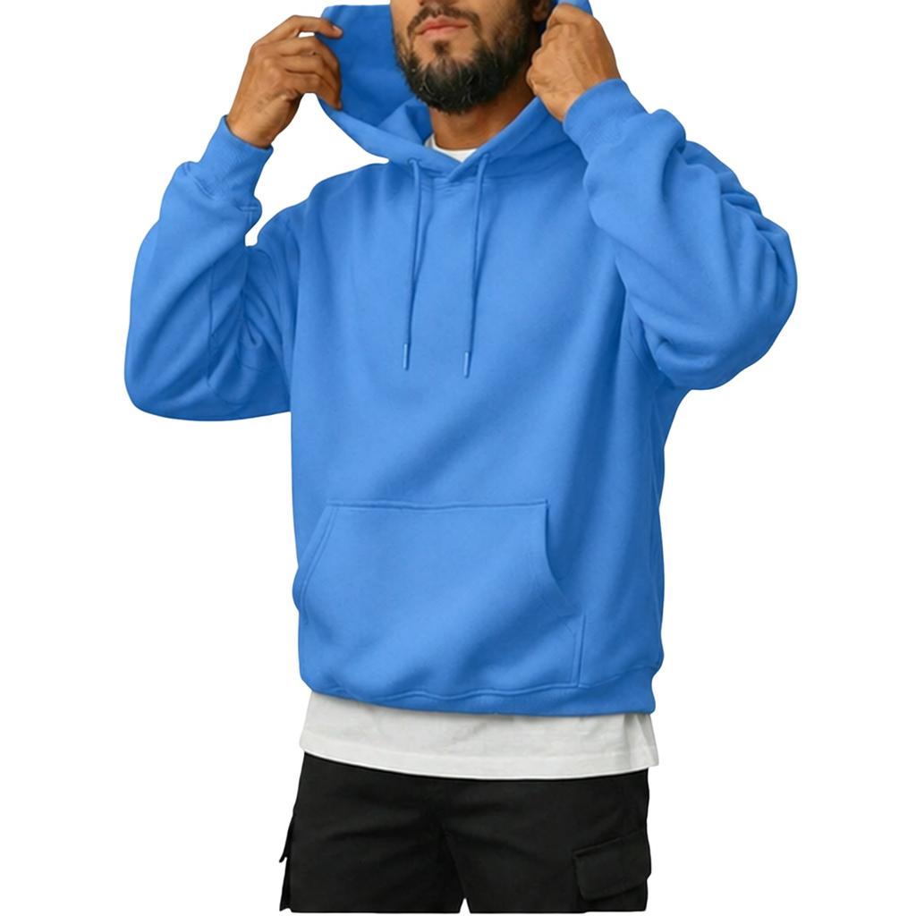 Felpa Invernale da Uomo con Scollo a Girocollo Pullover Casual per l'Uso Quotidiano