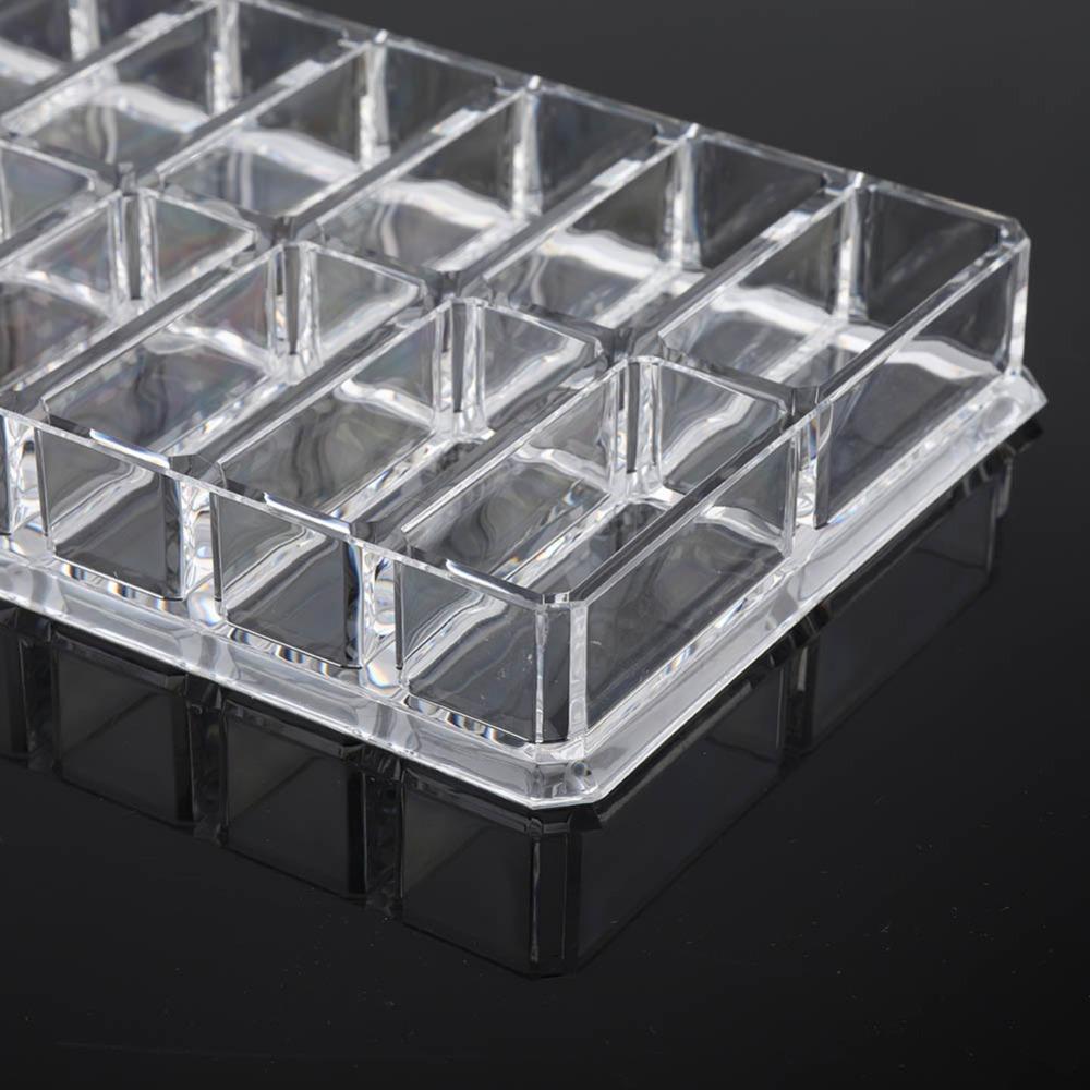 16 Grid Design Acrylic Organizer Transparent Cosmetic Storage Box Makeup Organizer  Makeup Vanity