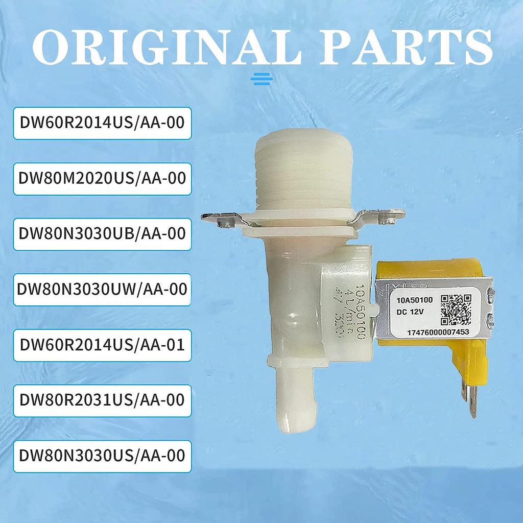 DD81-02265A Sam-sung (OEM) Dishwasher Water Inlet Valve Parts - Replace Model 6740000046A 10A50100 ect Compatible with Samsung, Yellow, 3.2 x 1.5 x 3