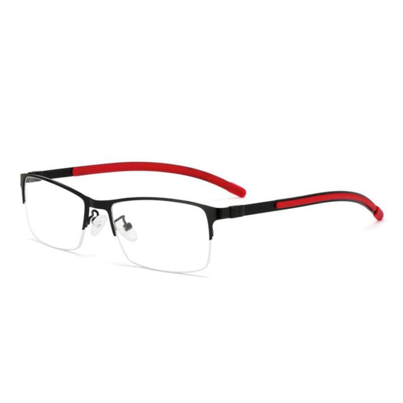 

Outdoor Shade Anti-UV Sun Photochromic Gray Hyperopia Eyeglasses Semi-Rimless Resin Lens Prescription Glasses 0 +50 +75 To +600 +600