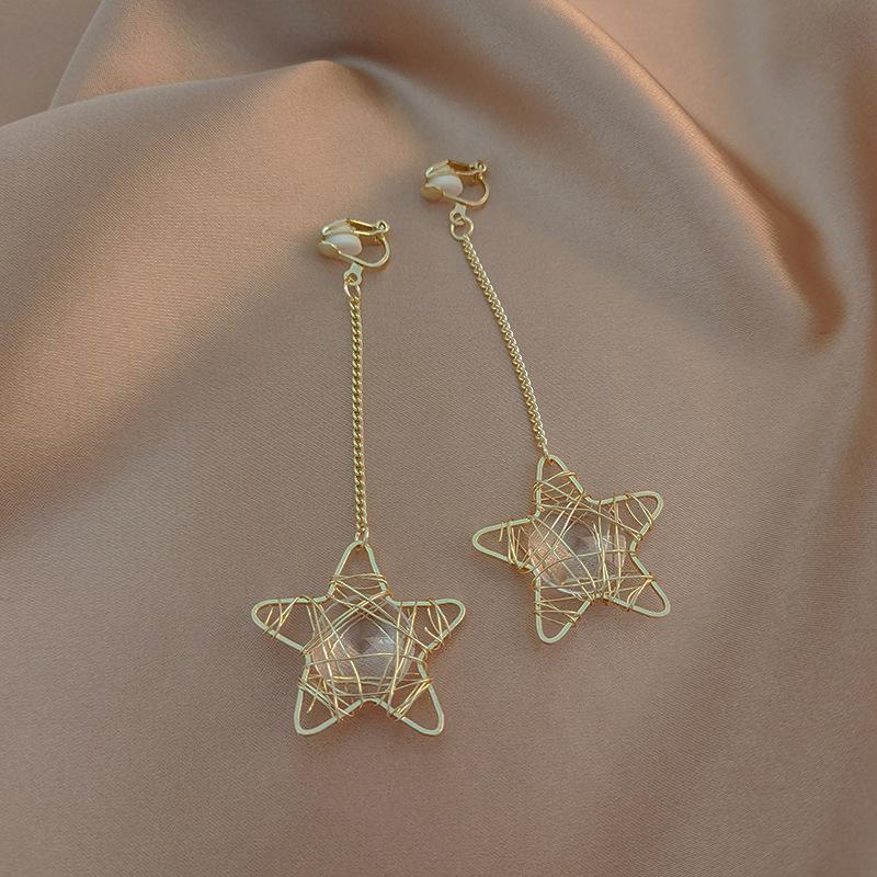 Painless Pearl Tassel Ear Clips for Women - Niche Design, No Piercing Required