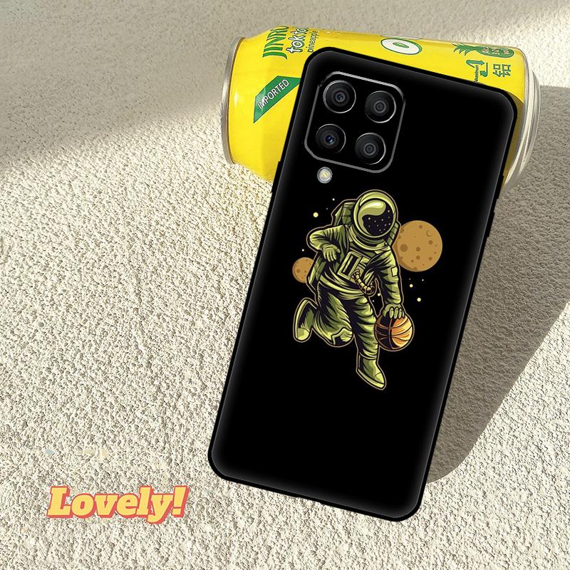 Cartoon Space Astronaut Case For Samsung Galaxy M31 M56 M13 M33 M53 M15 M35 M55 M06 M16 M36 M12 M32 M52 M14 M34 M54