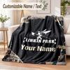 Custom Text Flannel Blanket Linkin Park Print Warm Cozy Blanket Home Sofa Bedding