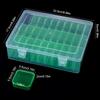 31Pcs Small Beads Organizers Plastic Cases Mini Clear Dimond Storage Containers Boxes for Bracelet Making DIY Jewelry Craft Nail