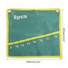 24TE 8 Pockets Durable Canvas Spanner Wrench Tool Roll Up Storage Bag