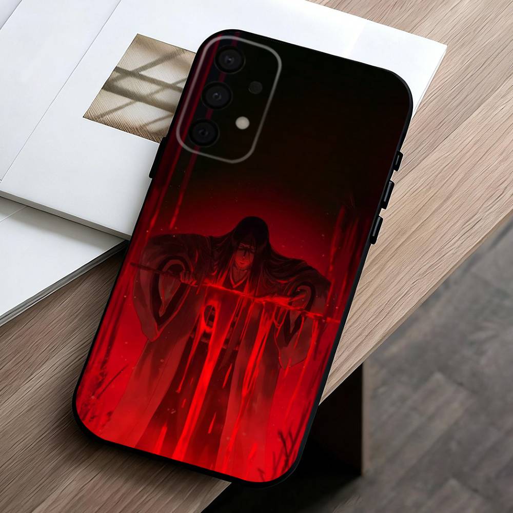R-Retsu Unohana B-Bleachs Phone Case For Samsung Galaxy A73,A72,A71,A70,A53,A52,A51,Soft Silicone Black Cover