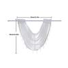 Sheer Rod Pocket Window Valance Drape with Delicate Laces and Beads for Adding Elegances To Any Room