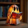 Ghost Reading Book Lamp Cute Ghost Reading Light Resin Light Ornament Halloween
