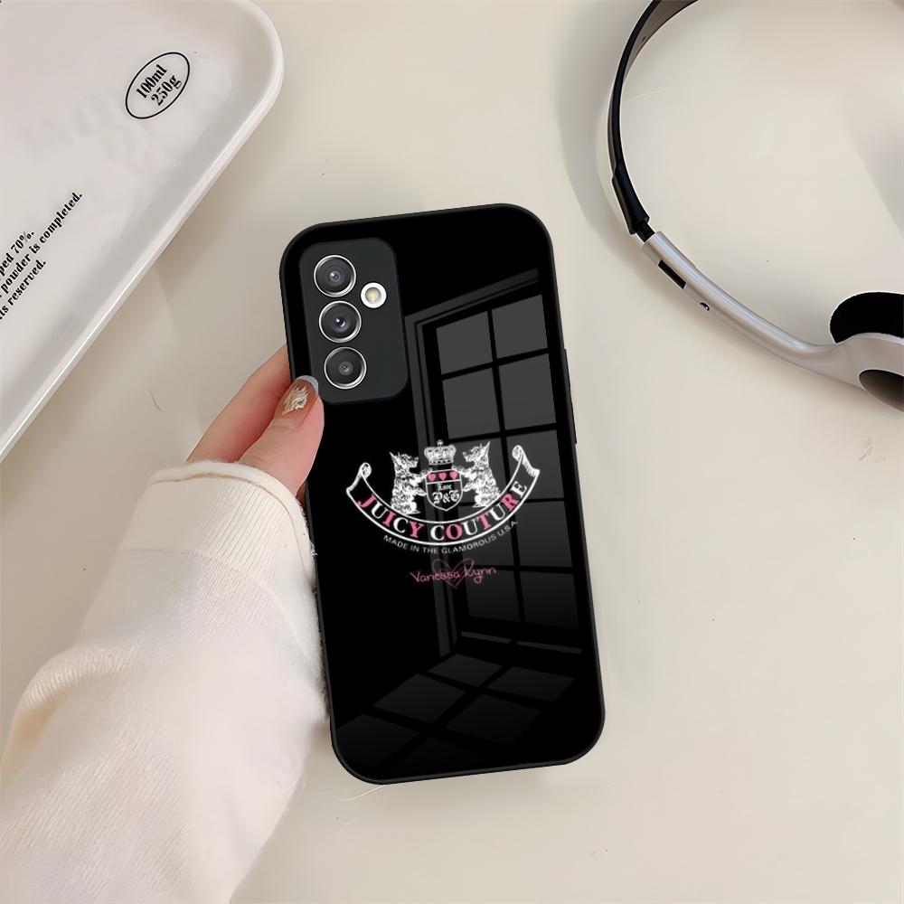 J-JuicysS Couture Phone Case Glass For Samsung S24 S26 S23 S20 S25 S21 S22 Ultra Fe Plus A05 A06 A16 A26 A36 A56 Coque
