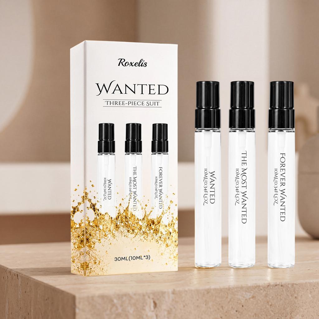 Chasing Perfume Set of 3 Fresh Elegant Light Scent Daily Natural Long Lasting Travel Portable Fragrance 3-Pack 30ml