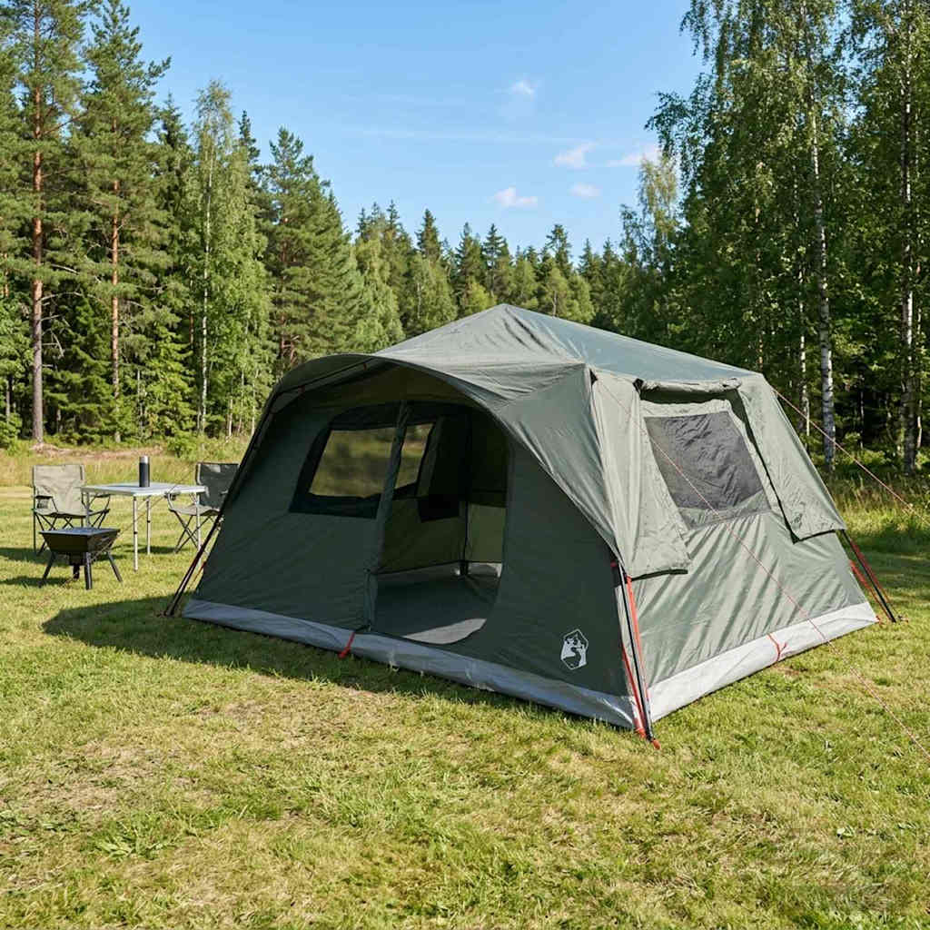 Instant Tent Olive Green 365 x 280 x 200 cm Polyester and Steel