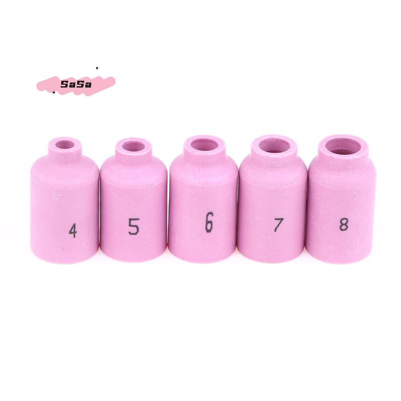 S-5Pcs 42mm 54N14 54N15 54N16 54N17 54N18 Alumina Ceramic Nozzles For TIG WP17 18 26 Welding Torch Accessories Consumables