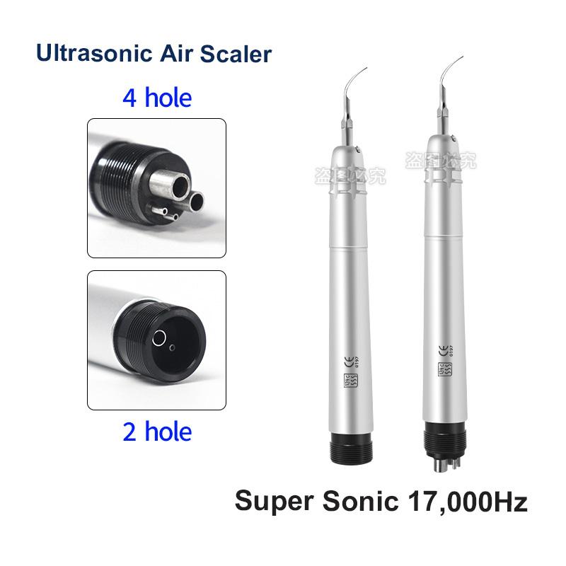 Professional Dental Ultrasonic Scaler With 3 Tips Teeth Cleaning Whitening 4 Holes Handpiece For Dentist Clinic Lab