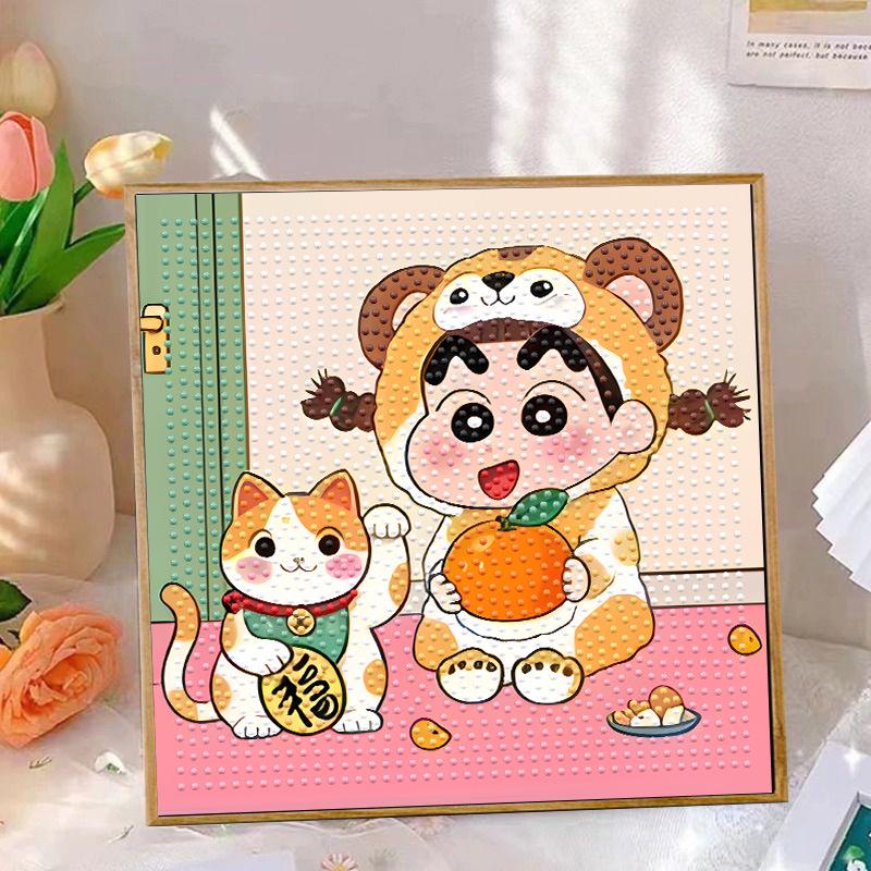 Crayon Shin-chan Diamond Painting DIY Sticker Art Set for Kids