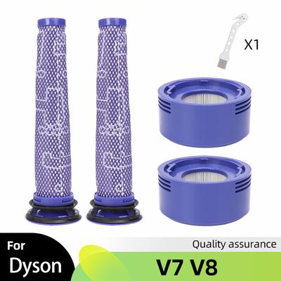 Hinterer Filter + HEPA-Hinterfilter Ersatz kompatibel mit Dyson V7 und V8 Akku-Staubsaugern Vor-/Nachfilter Zubehör