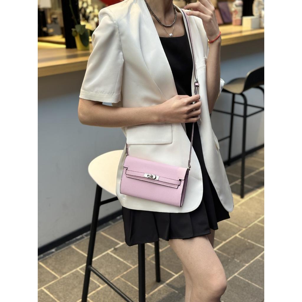 New Palm Pattern Kelly Bag Retro Messenger Bag Fashion Shoulder Bag Hand Wallet Mobile Phone Bag Women