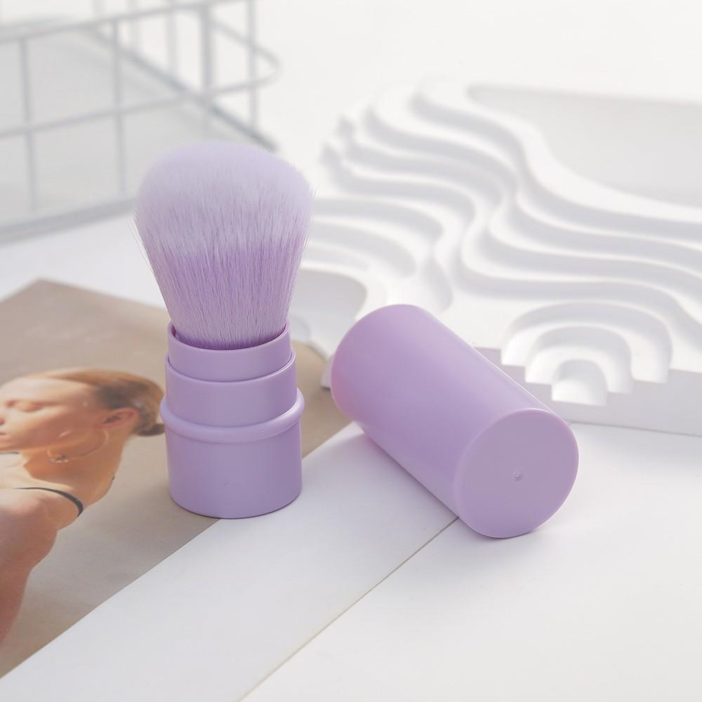 Retractable Multi-Functional Makeup Brush: Nail Art, Loose Powder, Blush, and Dusting Tool