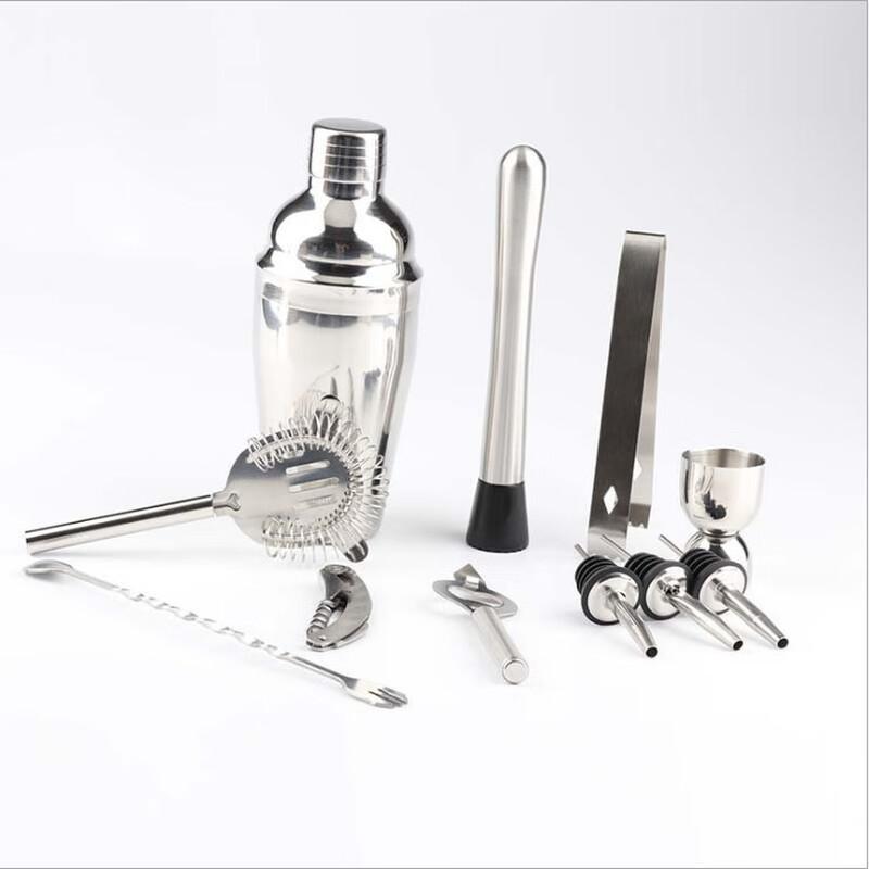 

Stainless Steel Cocktail Shaker & Bar Tool Set