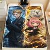 Anime Spy X Family Printed Flannel Blanket Warm Comfortable Throw for Bed Couch Sofa Picnic Travel Essential Design-Xin