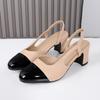 Sandals for women summer wear 2025 low heel fashionable and comfortable single shoes