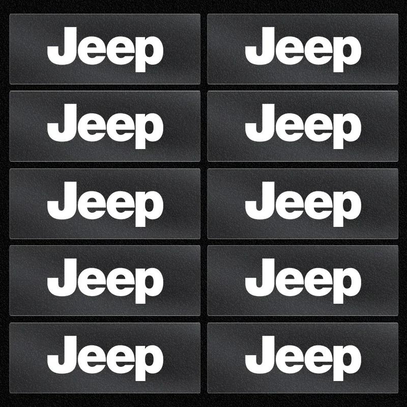 1/2/5/10pcs Car Sticker Steering Wheel Interior Sticker For Jeep Grand Cherokee Wrangler JK Gladiator Compass Renegade Wagon AKY1