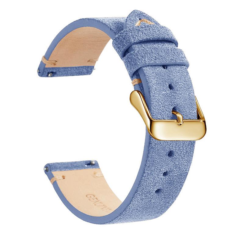 Elegantes Echtleder-Uhrenarmband, Schnellverschluss 14mm/16m/18mm/20mm/22mm Uhrenarmbänder, für Samsung, Seiko, Oris, Citizen Uhr