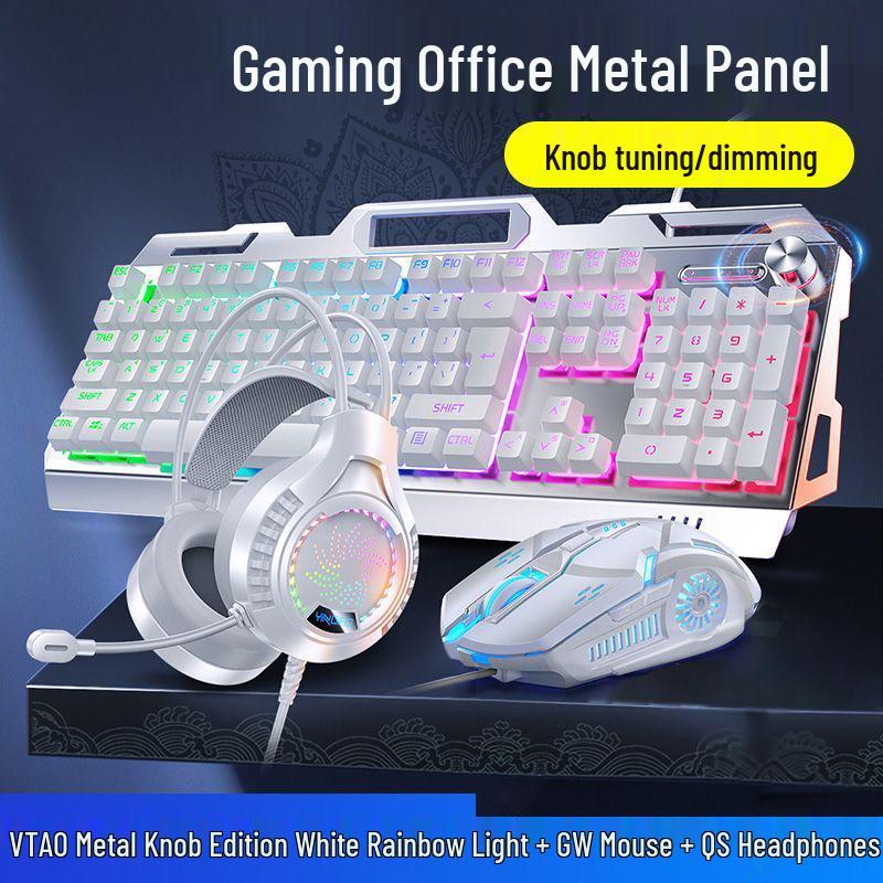Esports Gaming Wired Keyboard, Mouse, and Headset Set