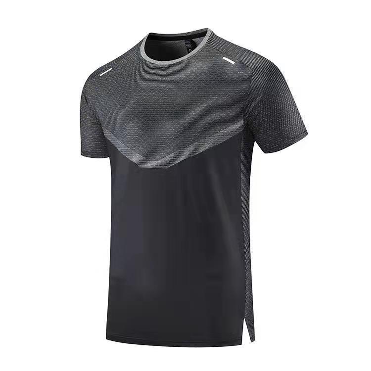 2024 European Men's Quick-Dry Short Sleeve Sports T-Shirt - Summer Fitness & Casual Running Top