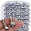 150pcs Stainless Steel Hexagonal Nuts Insert Flange Self-locking Nylon Insert Nylock Locknut Hardware Fasteners M4/M5/M6