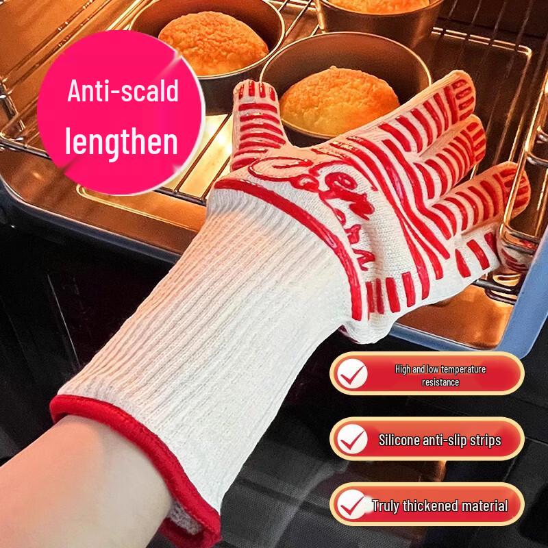 Extended Heat-Resistant Baking & Oven Mitt