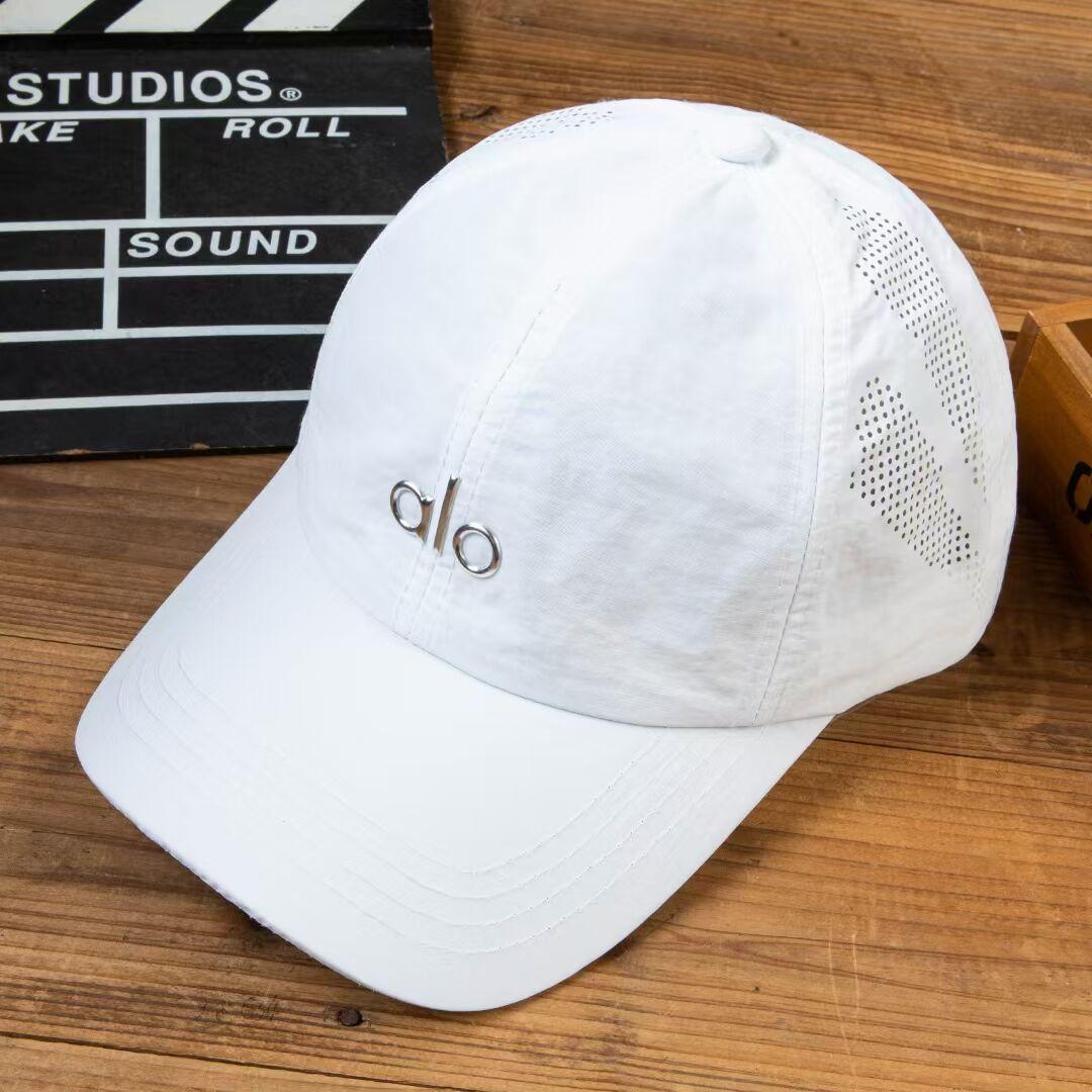 New quick-dry baseball cap, soft-top hat, unisex, sun-shading, sun-protective, fashionable Average Size белый