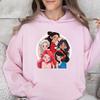 Disney Parent-child Outfits, Disney Princess Cartoon Girls' Autumn and Winter Casual Multi-color Optional Hooded Sweatshirts