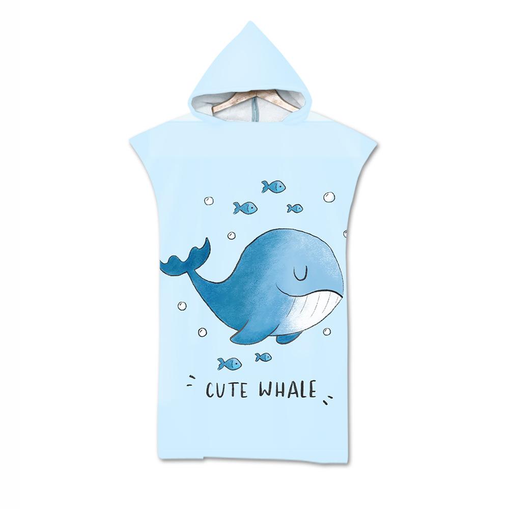 Adult Bath Towel Beach Towel Cape Geometric Print Hooded Bath Towel