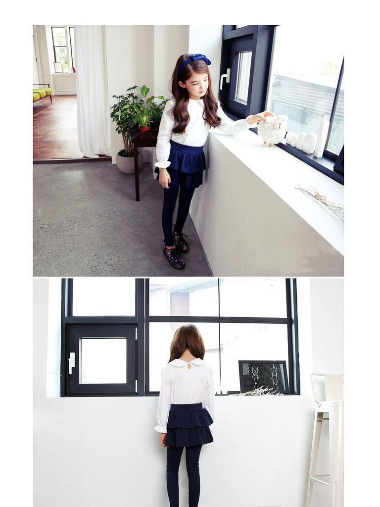 Girls' Multi-Color Elastic Skirt-Pants - Spring and Autumn Korean Style Children's Wear