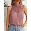 IHUASU Women's Summer Fashion Hollow Lace Gas Vest Top Women