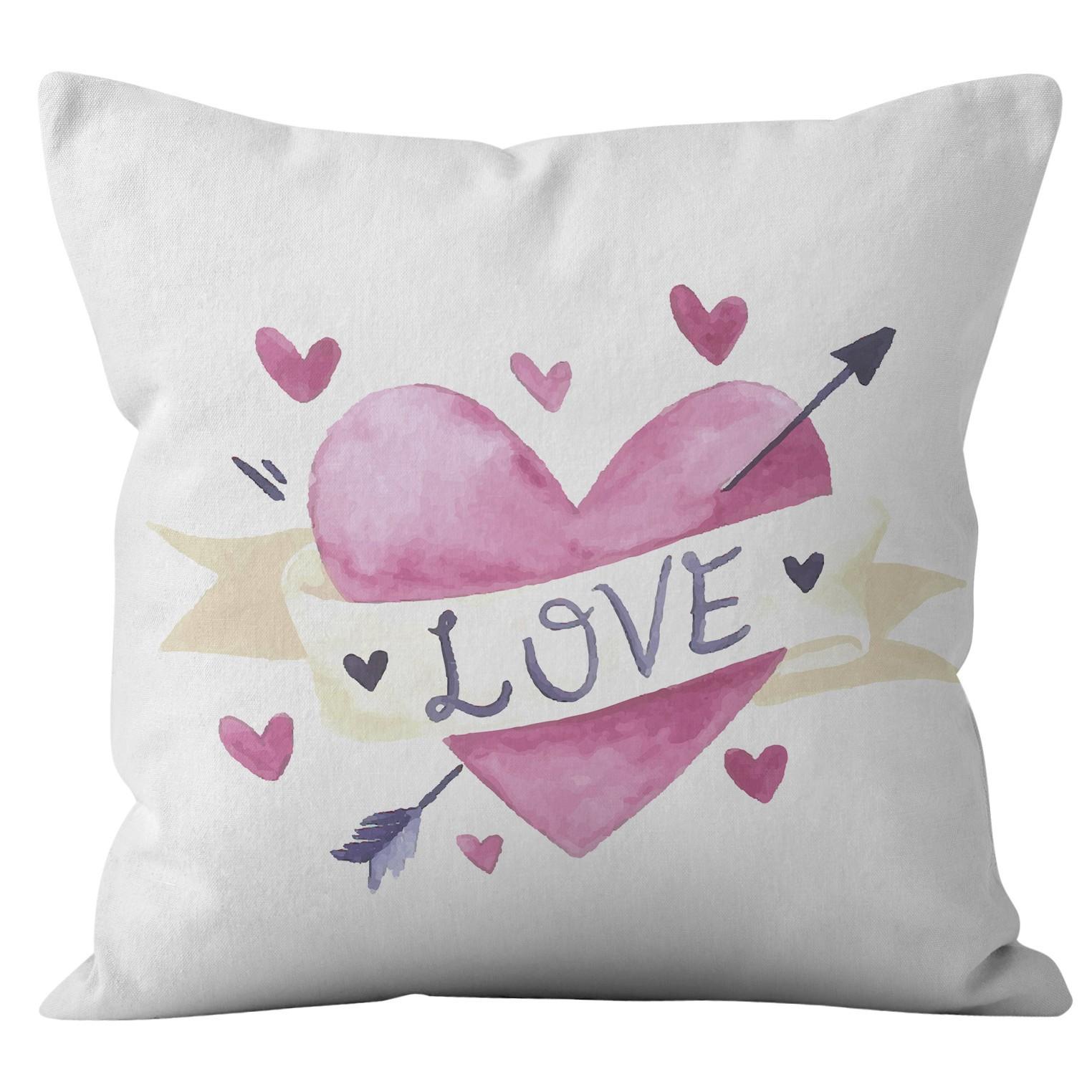 

Тема Дня святого Валентина Фиолетовый Любовь Наволочка Домашняя Подушка Чехол для Подушки 45*45cm