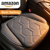 2PCS Car Seat Cushion Premium Black Honeycomb Pressure Relief Non Slip Driver Seat Pad for Long Drives Car Interior Accessories