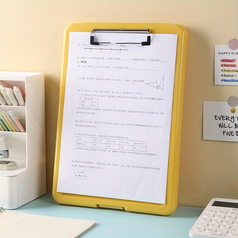 A4 Plastic Folder Organizer,Multifunctional Writing Pad for Exam Document,Music Score,Office,Ideal for Student and Professional.
