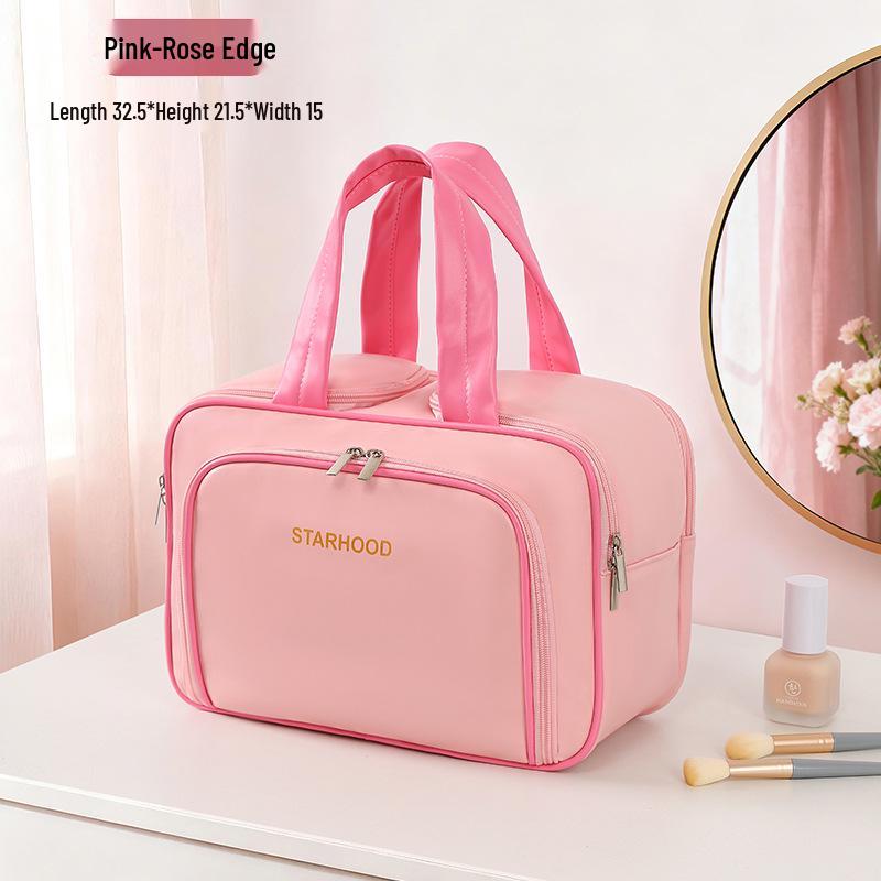 Large Capacity Multi-functional Makeup Bag with Multi-layer Compartments - Portable Travel Toiletry Storage Bag