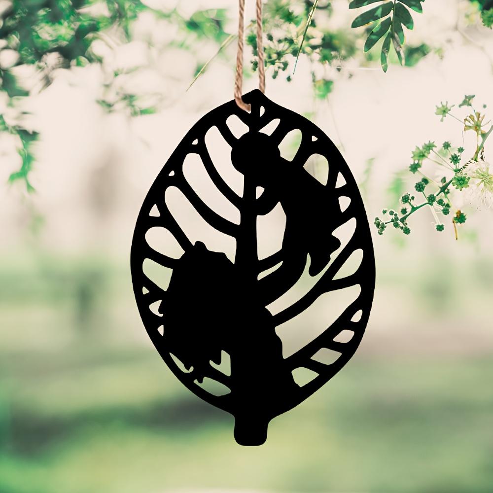 Black Wrought Iron Leaf Memento Mother Day Decorative Ornament, Heartfelt Gift for Mom, Express Love for Cherished Person
