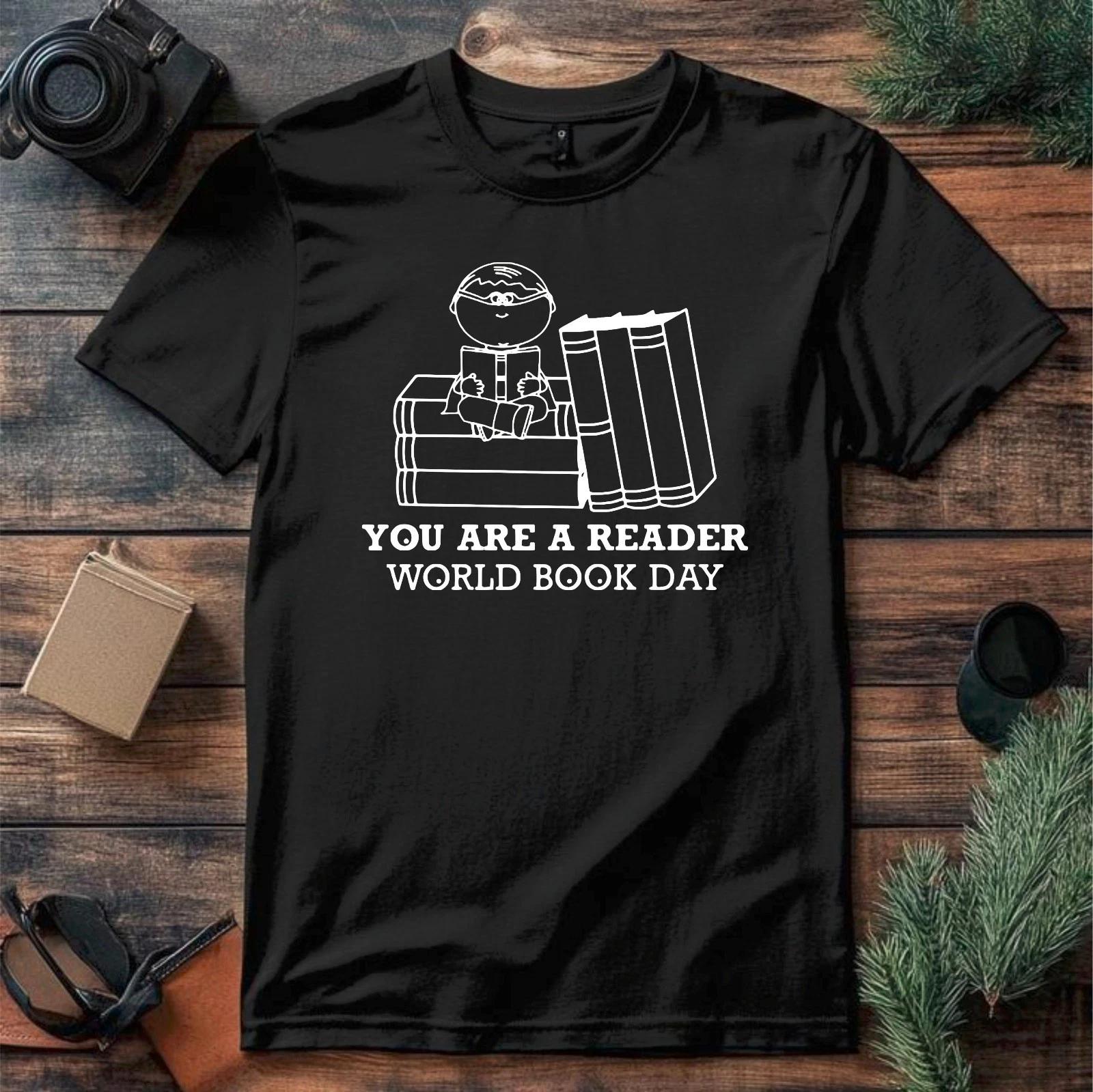 

World Book Day T-Shirt, You Are A Reader Wimpy Kid Education Event Gift Tee M