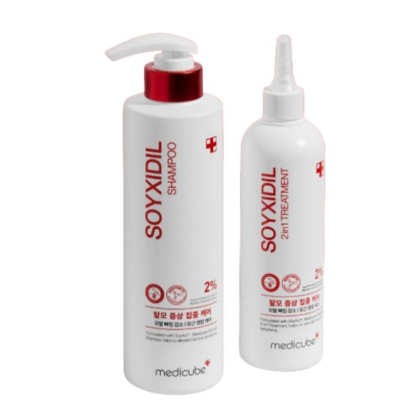 MEDICUBE Soyxidil Shampoo 490ml + Treatment 265ml 2 Set Korea Hair Loss Care