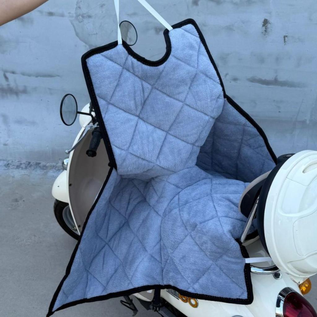 New Rear Seat Baby Fleece Cushion: Windproof, Enlarged & Thickened (1.2-1.6 M)