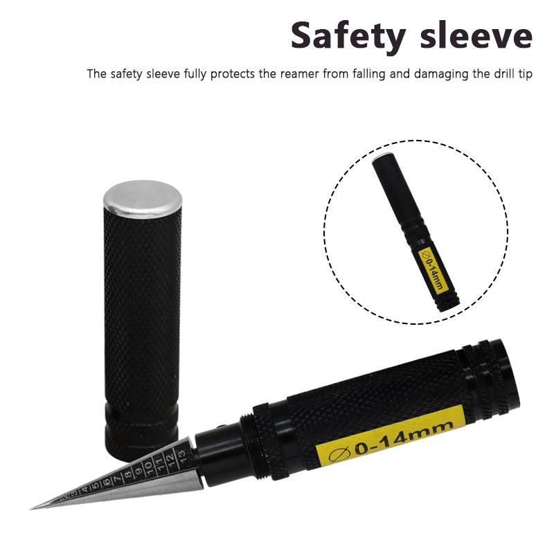Steel Wood Manual Expanding Core Drill Reamer Positioning Hole Opener Center Punch Reaming Knife Model Tool 0-14Mm Hole Opener
